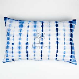 Shibori Indigo Pillow Cover ปลอกหมอนอิงมัดย้อม ปลอกหมอนมัดย้อม