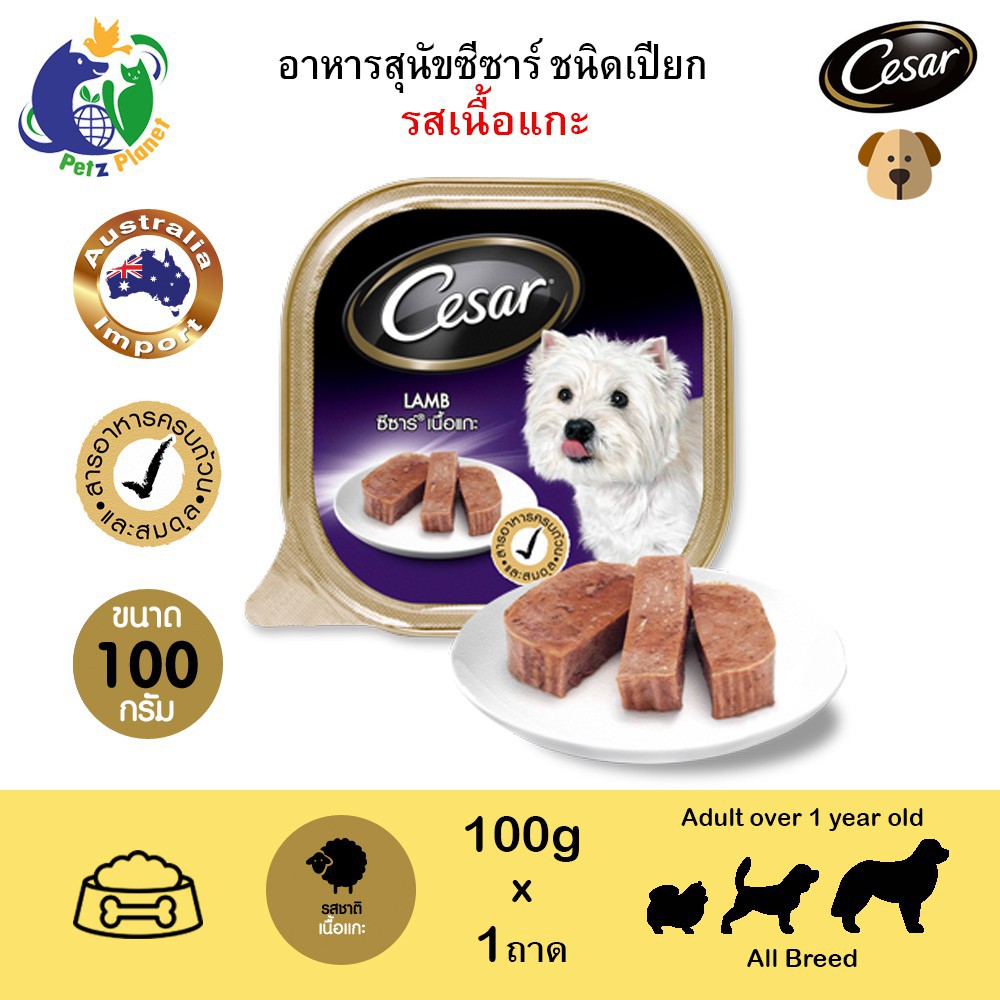 ✷Cesar ซีซาร์ อาหารสุนัข ขนาด100กรัม