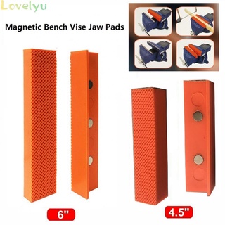 【Ready Stock】2* Orange Bench Vice Jaw Pads Great Mill Accessories And Drill Press Accessories@New