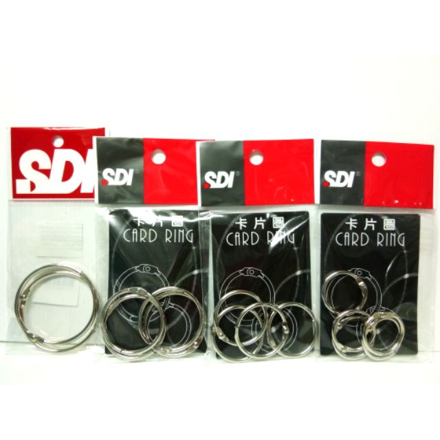 SDI ห่วงสีเงิน CARD RING จำนวน 1 ชุด