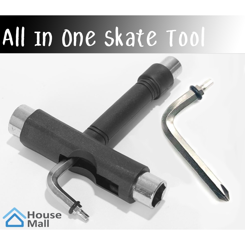 ประแจสเก็ตบอร์ด ไขควง All in one Skate tool ไขควงปรับ SurfSkate ประแจตัว T และ L อุปกรณ์ขันล้อ ชุดประแจตัวที