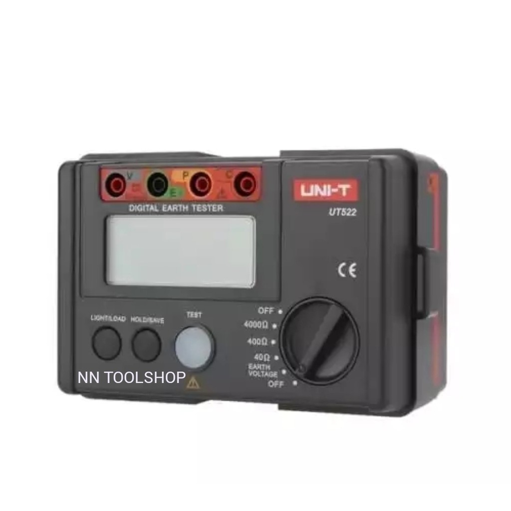 UNI-T UT522 เครื่องวัดทดสอบความต้านทานดินแบบดิจิตอล 0-2000ohm 2000 นับโอห์มมิเตอร์ AC Earth สินค้าพร