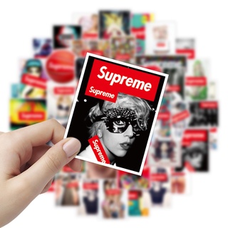 💥พร้อมส่ง💥Sup Supreme sticker สติกเกอร์กันน้ำรูปแบบที่แตกต่างกัน, 50 ชิ้น