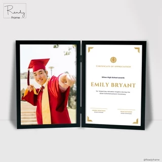 ReadyFrame I กรอบรูป A4 กรอบเกียรติบัตร กรอบใส่ทะเบียนสมรส I Modern Picture Frame Size A4