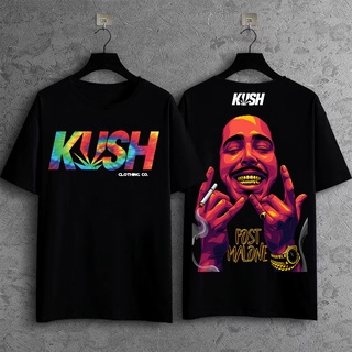 เสื้อคนอ้วน - KUSH สตรีทแวร์แขนสั้นเสื้อยืดฮิปฮอป Unisex ถนนสูงแฟชั่นผ้าฝ้ายเสื้อยืด KUSH