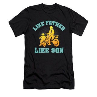 เสื้อยืดผ้าฝ้ายGildan เสื้อยืด พิมพ์ลายวิบาก Dirt Bike Like Father Like Son สําหรับผู้ชาย และผู้หญิงL XL  XXL 3XL