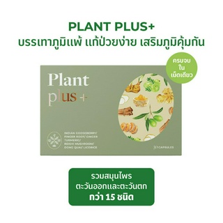 Plantogenic - Plant Plus+ แคปซูลสมุนไพร ลดภูมิแพ้ เสริมภูมิคุ้มกัน (Plant-based)