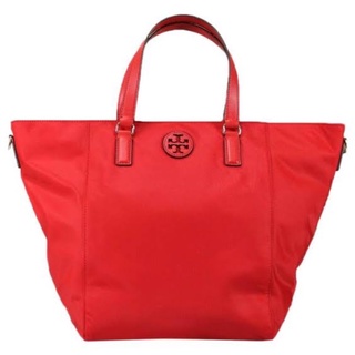 Tory Burch กระเป๋าสะพายไหล่ Nylon Small Toteสีแดง 73205