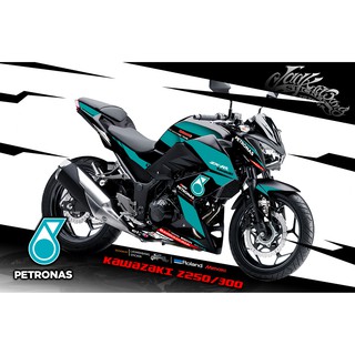 สติ๊กเกอร์แต่งลายรถ KAWASAKI Z 250/300 ลาย Petronas