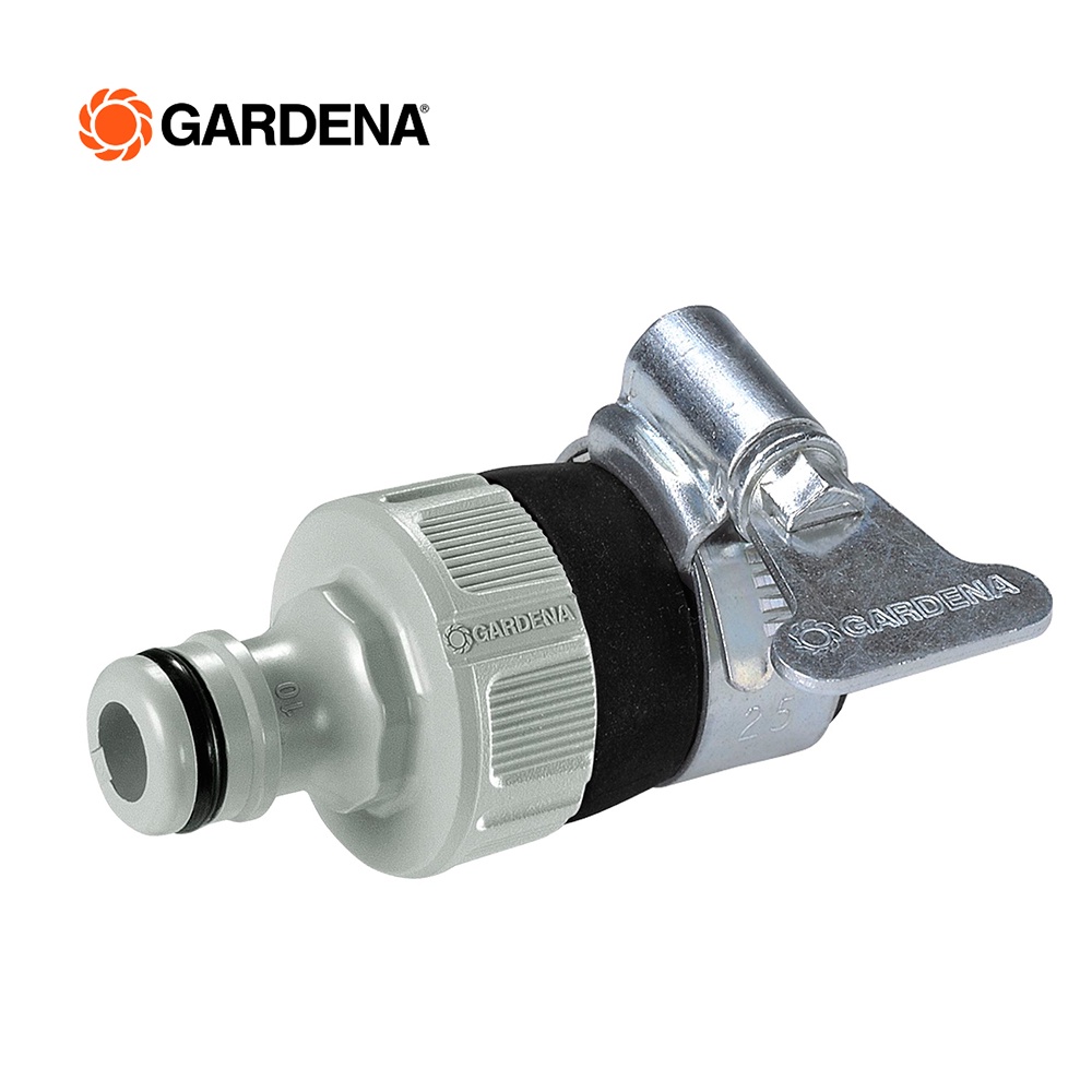 GARDENA ข้อต่อสำหรับก๊อกน้ำไร้เกลียว ขนาด 15-20 มม. (02907-20)