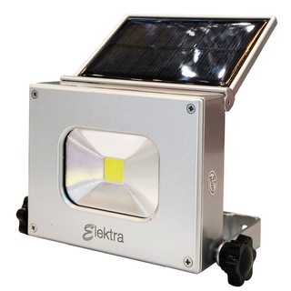 Outside spotlights FLOODLIGHT SOLAR CELL GD-UT-S DL 10W SILVER ELEKTRA ALUMINIUM MODERN SILVER External lamp Light bulb