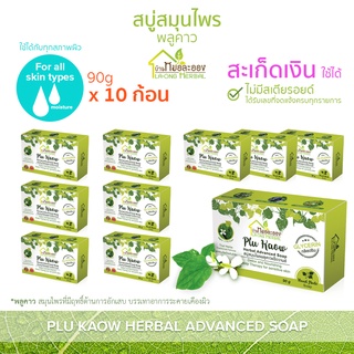 บ้านหมอละออง สบู่สมุนไพร พลูคาว 90g สบู่ อ่อนโยนกับผิวแห้ง จากผื่นคัน สะเก็ดเงิน ใช้ได้ สบู่พลูคาว แอ๊ดวานซ์ Advanced