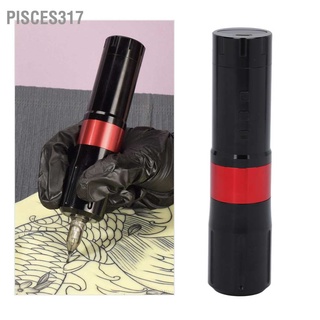 Pisces317⚫🔴 เครื่องสักปากกา ปากกาสักพร้อมสาย ปากกาสักลาย รอยสักพลังงานไร้สาย ชุดสคริปต์รอยสักพลังไร้สาย ชุดเครื่องสัก