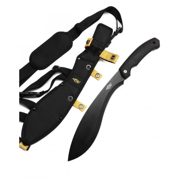 มีดเดินป่าGanzo Firebird F804 ของแท้100% ด้าม Rubber plastic ทนทาน จับไม่ลื่น ใบมีดเหล็กสแตนเลส 5cr1