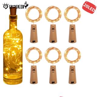 1M,2M,3M Wine Bottle Cork String Lights / Battery Powered Garland Starry Lights / Waterproof Fairy Lights Suitable Indoor And Outdoor / Decoration Night Light Perfect For Bedroom,Christmas,Ramadan,New Year,Parties,Wedding,Birthday,Kids Room,Patio,Window