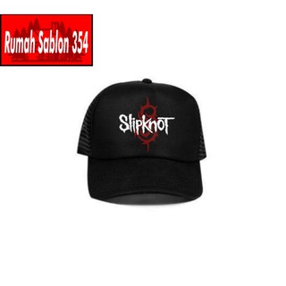 หมวกเบสบอล Snapback Trucker distro Band SLIPKNOT สีดํา สําหรับผู้ชาย ผู้หญิง ผู้ใหญ่