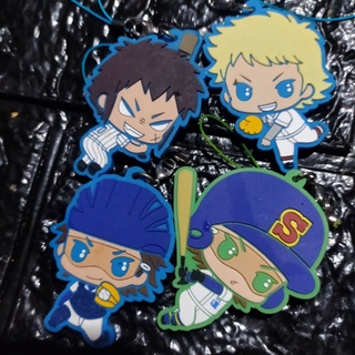 มีหลายลาย ของแท้ แสตรปยาง เข็มกลัด อนิเมะ Ace of Diamond Anime JAPAN กาชาปอง ไดยะ เอชออฟไดมอนด์ เบสบอล ของแท้ การ์ตูน