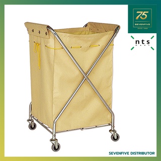 NTS รถเข็นผ้า รถเข็นผ้าเปียก รถเข็นซักรีด รถเข็นอเนกประสงค์พร้อมโครงติดล้อ Linen Trolley NTS1-LT-B