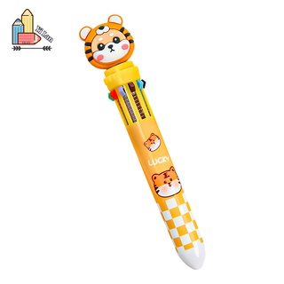 Tiger ปากกาลูกลื่น แบบกด ลายเซ็น 10 สี