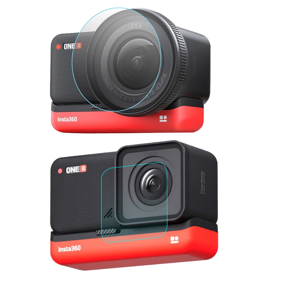 ฟิล์มกระจกนิรภัย กันรอยหน้าจอเลนส์กล้อง สําหรับ Insta360 ONE R Leica Wide Angle Twin 4K