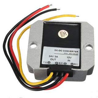 DC-DC 12 V Step Up to 24 V 3A 72 W อุปกรณ์แปลงสัญญาณสำหรับรถยนต์