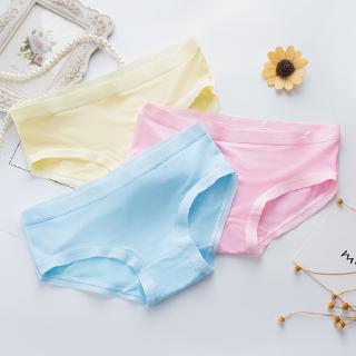 พร้อมส่งจากไทย💥Sanay Bra💥 (N199) กางเกงชั้นในผ้า COTTON ผ้านิ่มมาก เย็บตะเข็บทั้งตัว สีสดใสน่ารัก