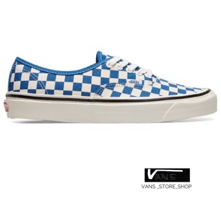 VANS AUTHENTIC 44 DX ANAHEIM CHECKERBOARD OG BLUE SNEAKERS สินค้ามีประกันแท้