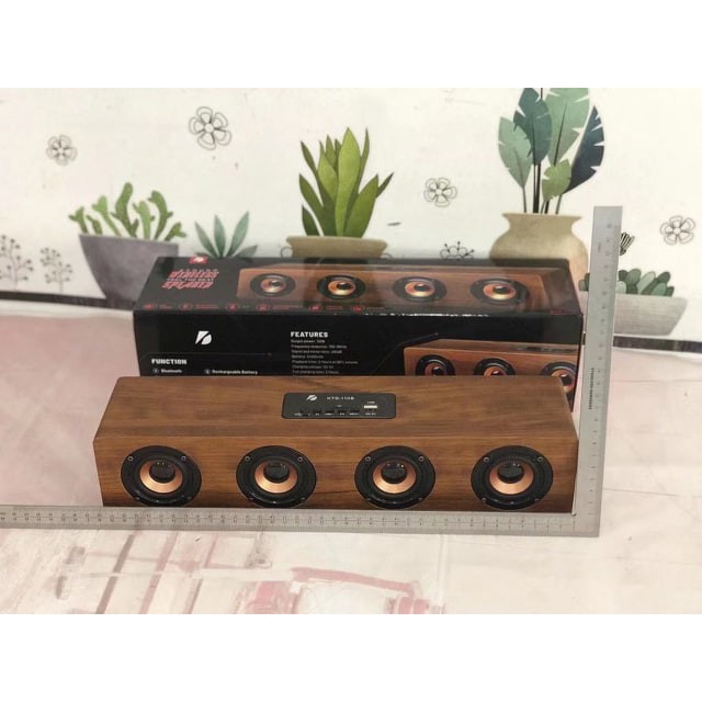 ใหม่!! ลำโพงบลูทูธ KTS1108 เสียงทุ้มหนัก เบสหนัก ลำโพงลายไม่ 4ดอก