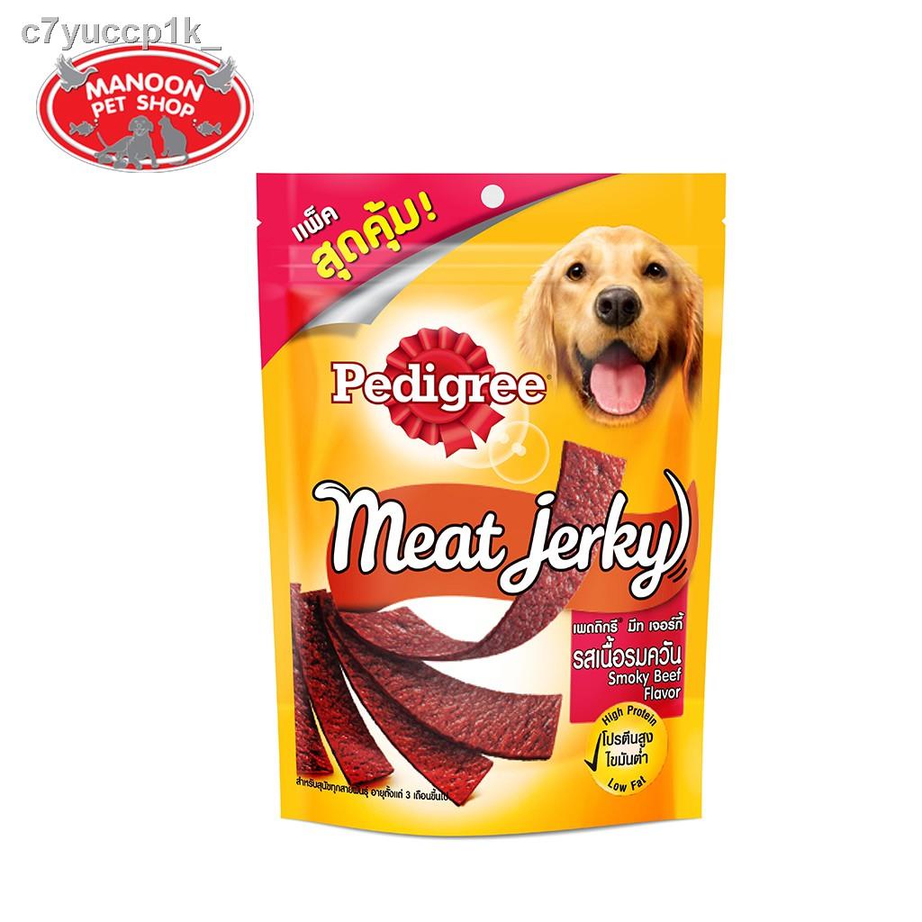 ₪[MANOON] Pedigree Meat Jerky Value Pack Strap Smoky Beef เพดดิกรี มีทเจอร์กี้ รสเนื้อรมควัน ขนาด 300 กรัม