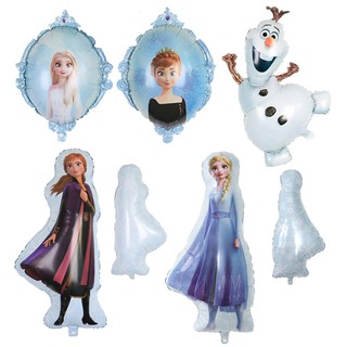 เจ้าหญิงแช่แข็ง Anna Elsa Foil Balloon Baby Birthday Decoration Balloon Children Inflatable Toys