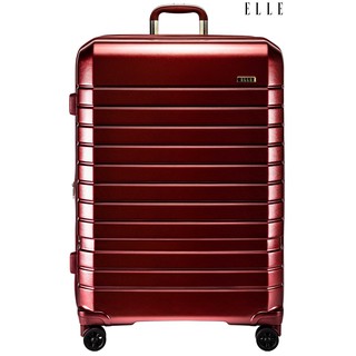 ELLE Travel Uniform Collection. 100% Polycarbonate PC, 28" Large Luggage, Aluminum Trolley, 360 Spinner, Expandable