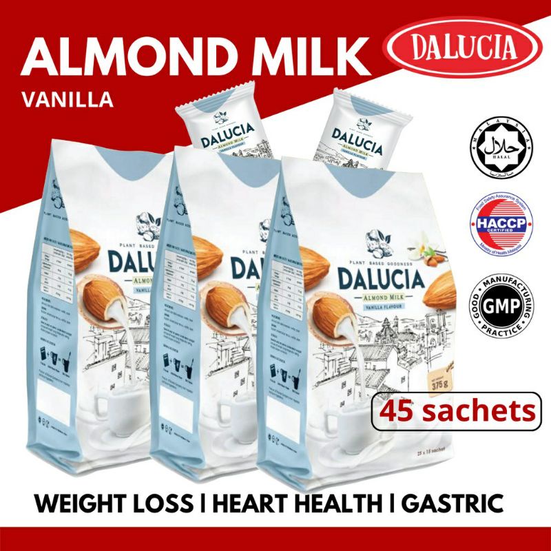 Almond Milk For Gastric/Gerd/Heartburn/Low Fat Cholestrol Shopee Thailand