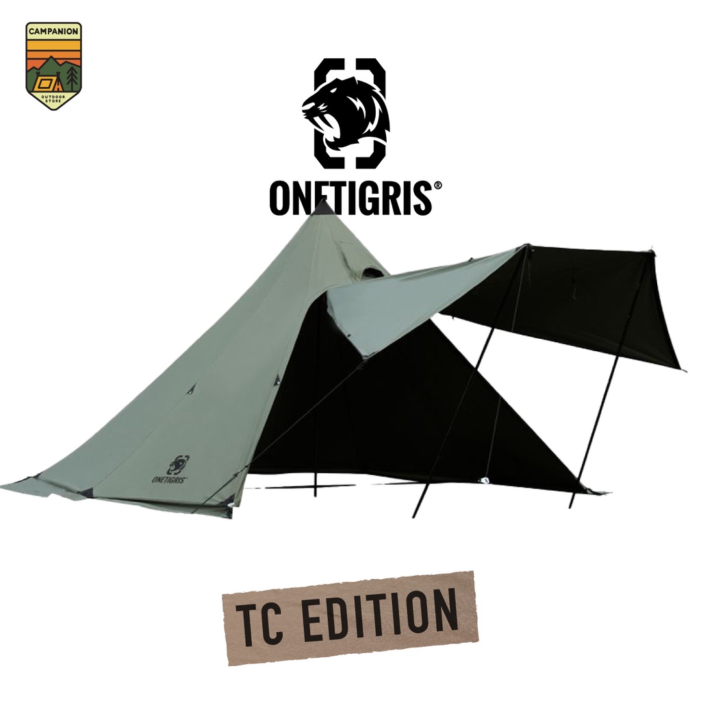 Northgaze Chimney Tent (TC) สี OD Green Onetigris เต้นรุ่นใหม่ทรงกระโจม ผ้า TC *มีประกัน (CE-YZP09-OD-TC)