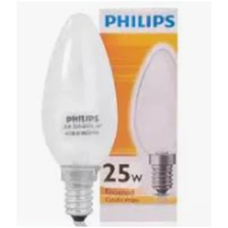 หลอดจำปา แก้วใส/แก้วฝ้า 25w-40w E14 Philips(จนกว่าสินค้าจะหมด)และเป็นยี่ห้ออื่นให้เลือก (ใช้ร่วมกับสวิตซ์หรี่ไฟ)