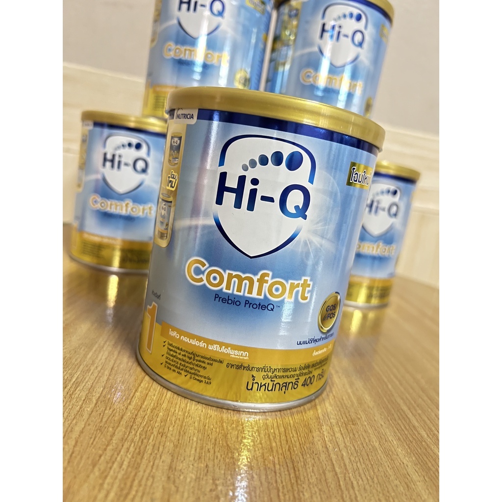 นมผง ไฮคิว คอมฟอร์ท Hi-Q Comfort Prebio ProteQ สูตร 1 ขนาด 400 กรัม