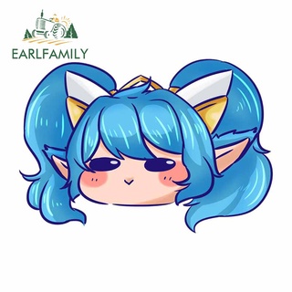 Earlfamily สติกเกอร์กันแดด กันน้ํา ลาย Poppy League of Legends ขนาด 13 ซม. x 9 ซม. สําหรับติดตกแต่งรถยนต์