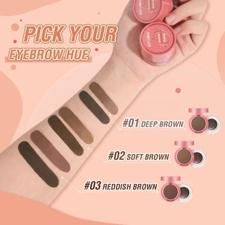 Pinkflash 2-in-1 duo effect ที่เขียนคิ้ว เนื้อเจลและเนื้อฝุ่น โพเมด กันน้ำ กันเปื้อน ติดทนนาน อเนกประสงค์