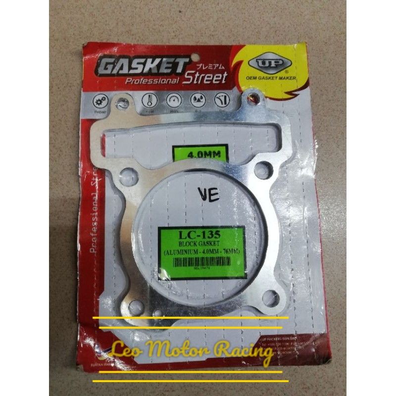 BLOCK GASKET ALLOY 4MM LC135