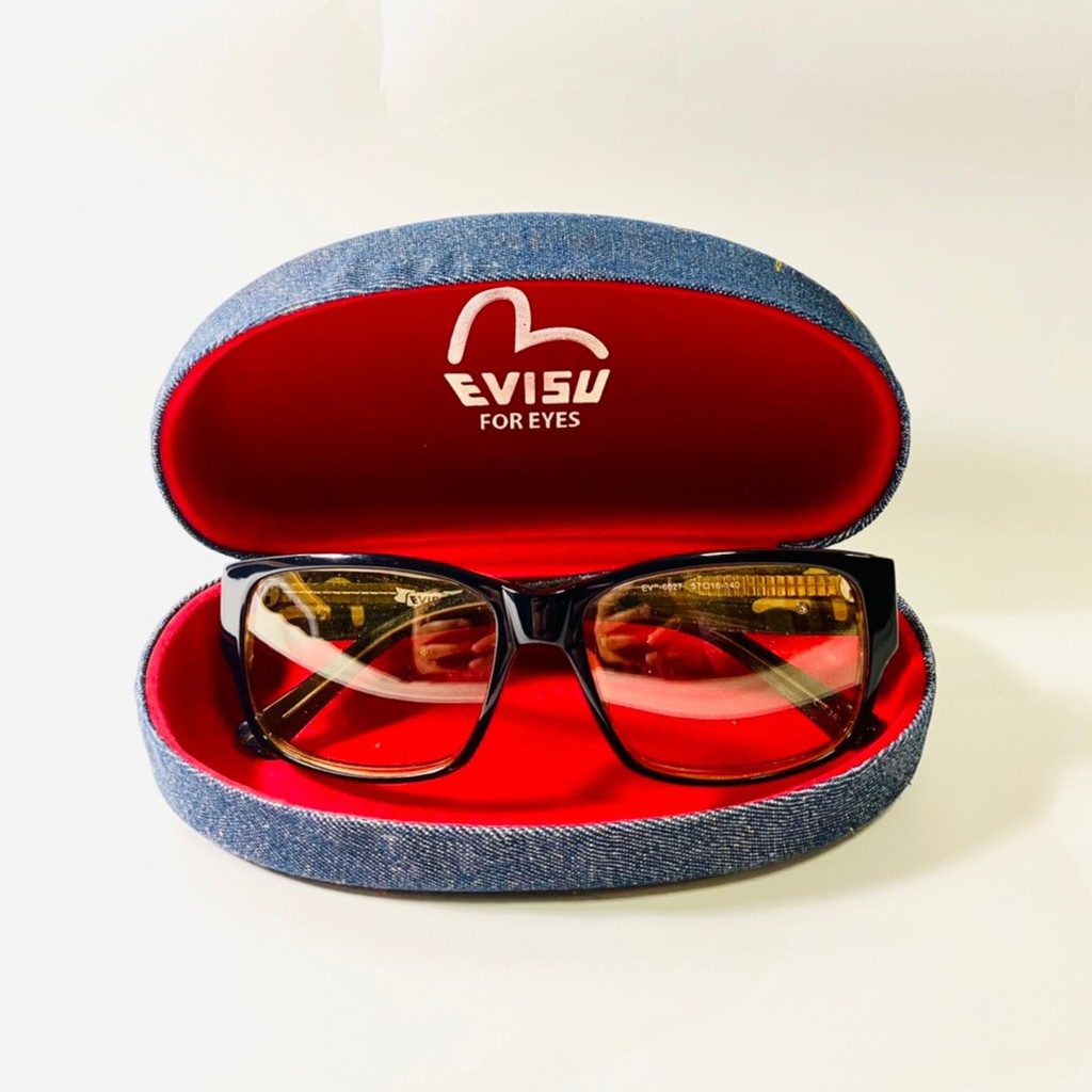 !ถูกมาก! แว่นกันแดด EVISU เลนส์สีอำพัน งานดีสไตล์ญี่ปุ่นแท้ เท่ห์สุดๆ EVISU Sunglasses