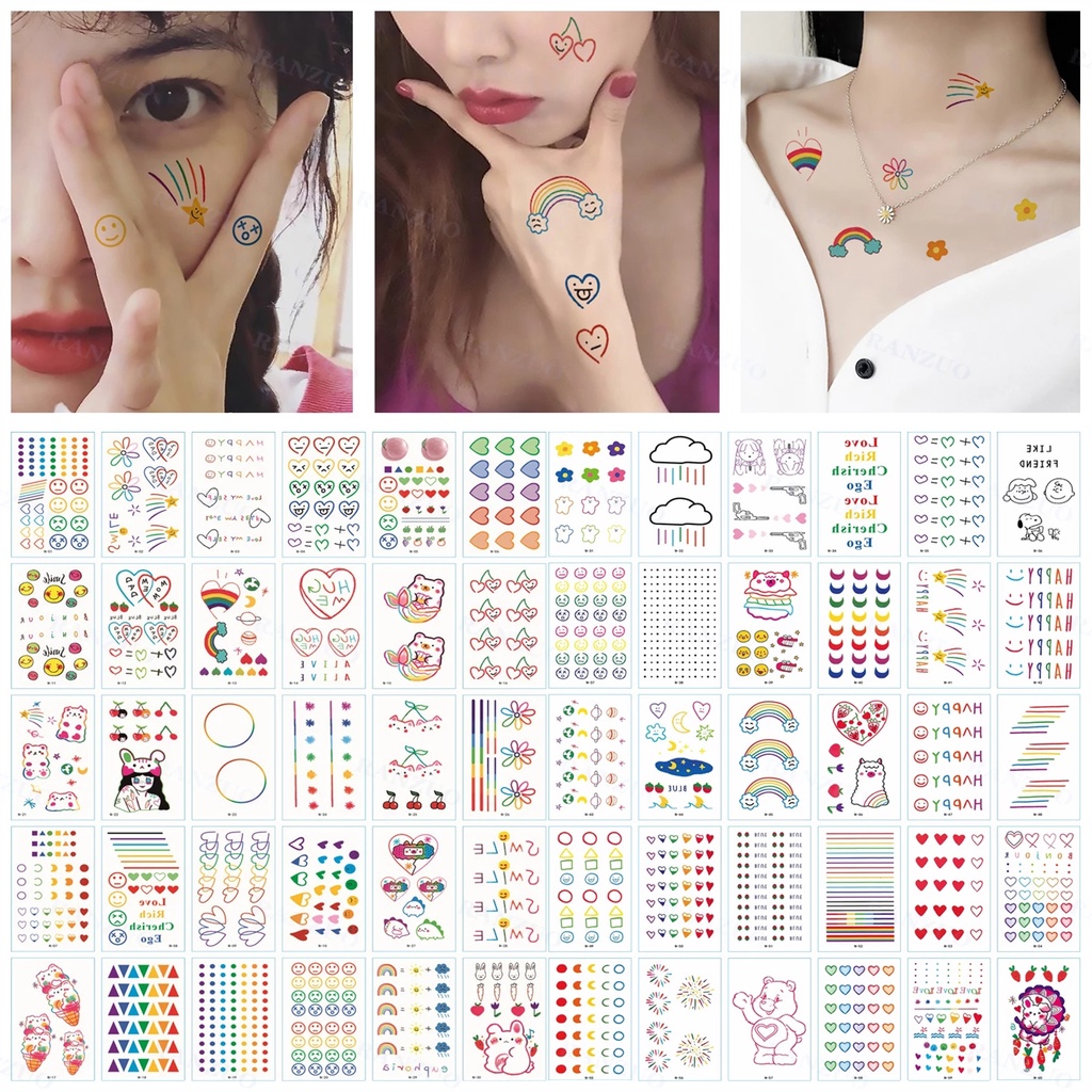 สติกเกอร์รอยสักชั่วคราวขนาดเล็กแบบกันน้ํา