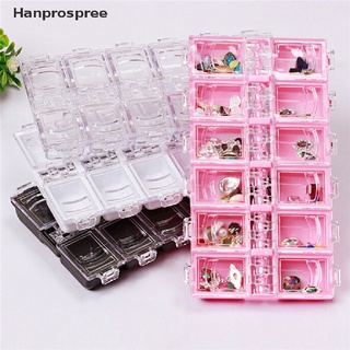 Hanprospree&gt; กล่องพลาสติก 12 ช่อง สําหรับเก็บเครื่องประดับ ลูกปัด