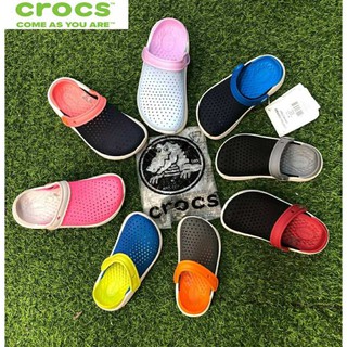 รองเท้าลำลองสำหรับเด็ก CROCS LiteRide Kids Clog สีสันสวยสดใส นิ่มเบาสบาย