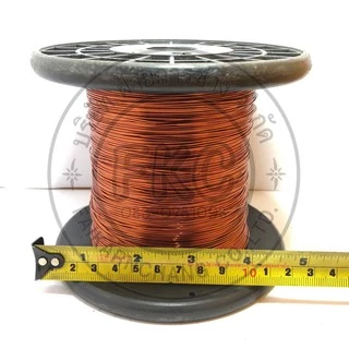 (ส่งด่วนทันที) ลวดทองแดง Hitachi อาบน้ำยา 1 KG SWG # 12 - #25 (2.60 - 0.50 มม.)