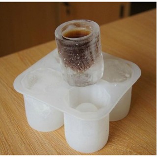 ice shot glass แม่พิมพ์ซิลิโคนแก้วช็อต 4 แก้ว