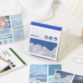 Journamm สติกเกอร์ ลายสุนทรียศาสตร์ DIY สําหรับตกแต่งสมุดอัลบั้ม เครื่องเขียน 40 ชิ้น ต่อแพ็ค