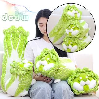 DCDW Vegetable Elf Cabbage Dog Plush Toy Stuffed Cartoon Doll Cute Home Decor Cushion Ornament for Car Office