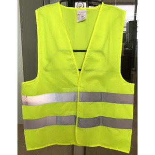 เสื้อจราจร,เสื้อกั๊กจราจรสะท้อนแสง สีส้ม,สีเขียวแถบเทา Safety Vest รุ่นเต็มตัวตีนตุ๊กแก