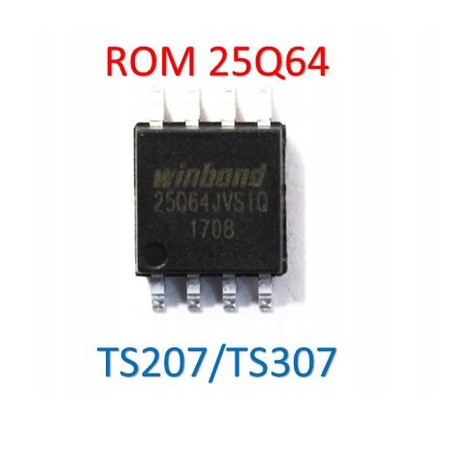 ROM IC 25Q64 ใช้กับบอร์ด CANON TS207/TS307 แก้อาการซับหมึกเต็ม แฟลตข้อมูลใหม่ แล้ว ใช้แทนของเดิมได้เ