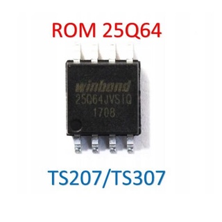 ROM IC 25Q64 ใช้กับบอร์ด CANON TS207/TS307 แก้อาการซับหมึกเต็ม แฟลตข้อมูลใหม่ แล้ว ใช้แทนของเดิมได้เลย