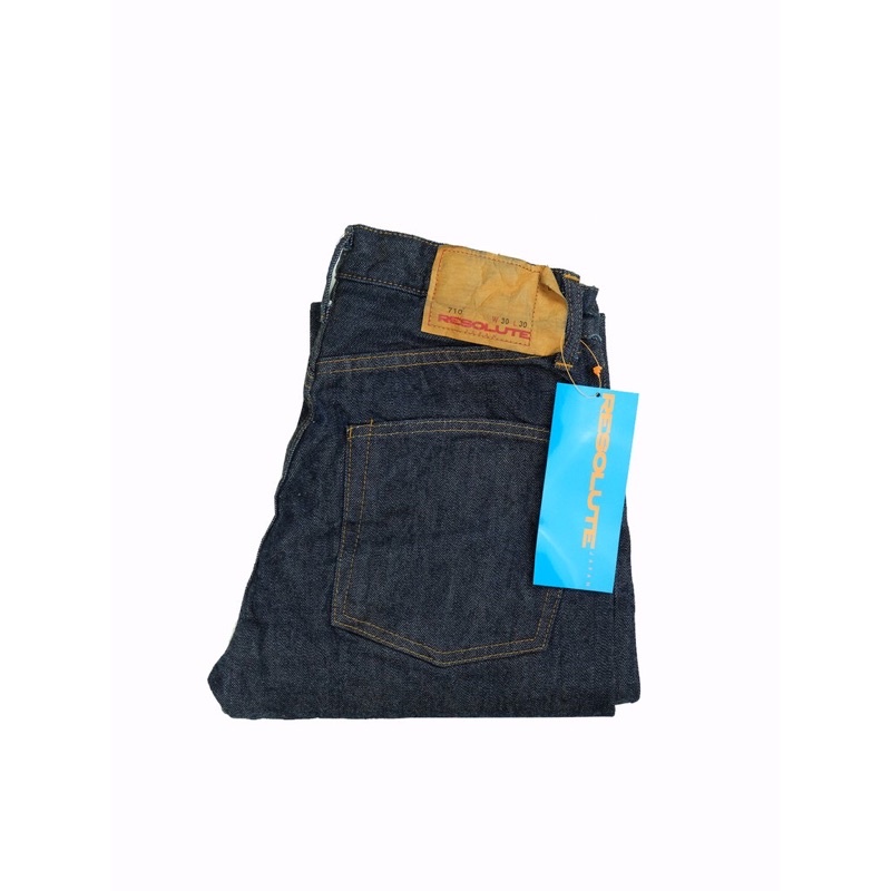 กางเกงยีส์ RESOLUTE 710 w29 L32 Made in Japan